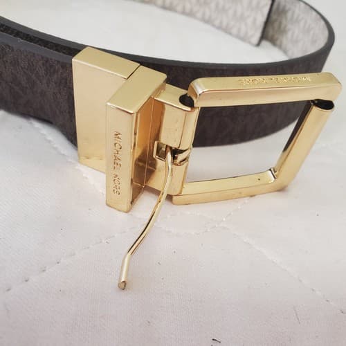 Michael Kors Belt MK Reversible Genuine Leather - Brown 30 inch - Thumbnail 3