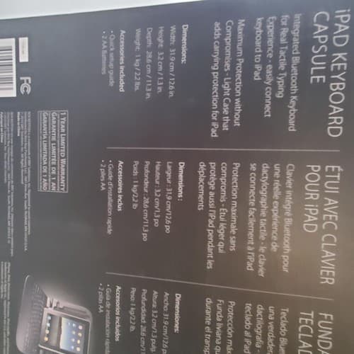 New ROCKETFISH Keyboard / Stand / Case for APPLE IPAD - Thumbnail 7