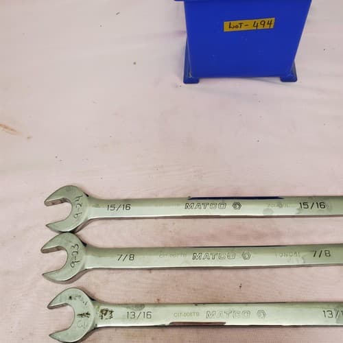 Lot of 5 Matco Combination Wrench Set LOT-494 - Thumbnail 4