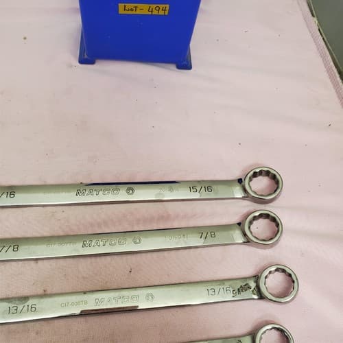 Lot of 5 Matco Combination Wrench Set LOT-494 - Thumbnail 5