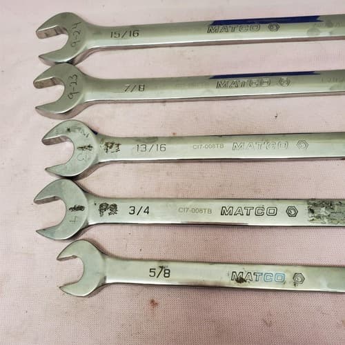 Lot of 5 Matco Combination Wrench Set LOT-494 - Thumbnail 6