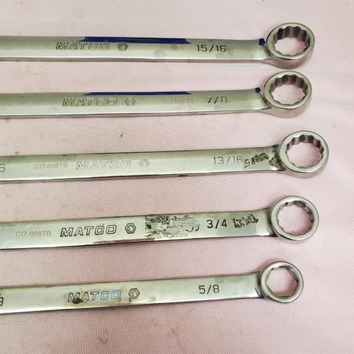 Lot of 5 Matco Combination Wrench Set LOT-494 - Thumbnail 7