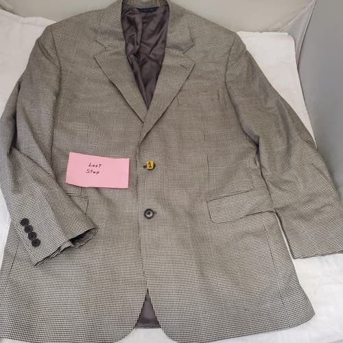 Brooks Brothers Brookwood C1 100% Wool-Silk Suit Jacket for Mens 43R - Thumbnail 9