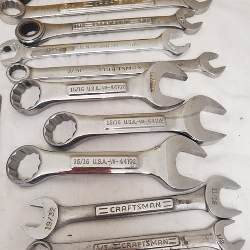 Lot of 35 Assorted Craftsman Wrenches Set LOT-355 - Thumbnail 9