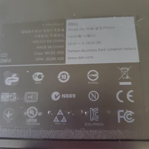 Dell PR02X Docking Station E-Port Plus II USB 3.0 PRO2X Dock Station #1 - Thumbnail 8