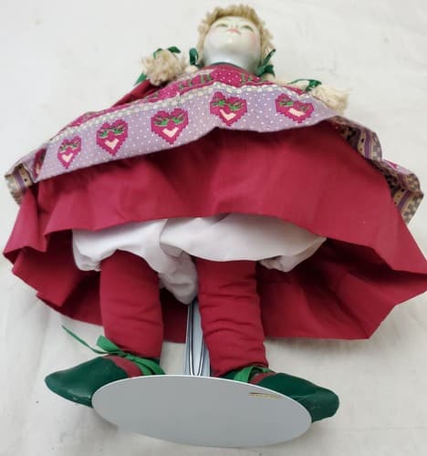 Vintage Original Beautiful Fashion Doll Traditional Dress With Stand - Thumbnail 5