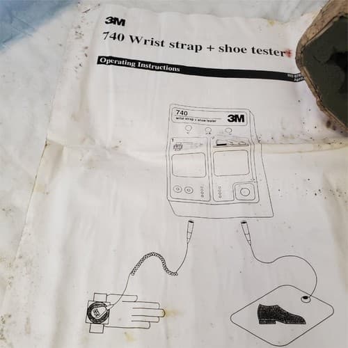 Vintage 3M 740 LED Combo Wrist Strap and Shoe Tester - Thumbnail 4