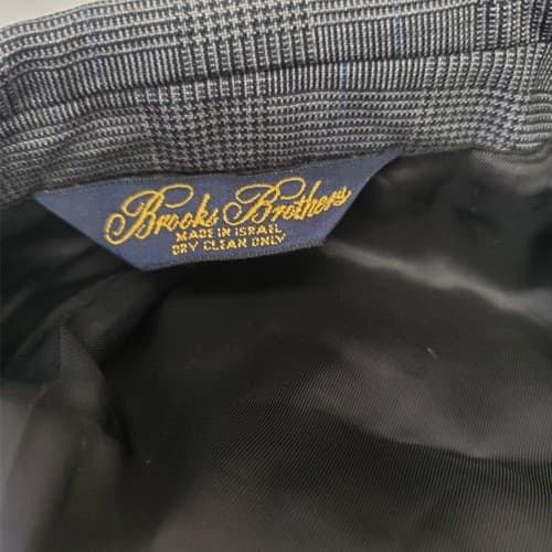 Brooks Brothers Wool BrooksEase Gray White Pinstripe Blazer Jacket Suit 41R - Thumbnail 6