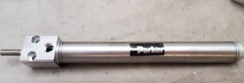 Two PARKER 0.75BFDSR05.00 Round Air Cylinder 34 Inch Bore 5 Inch Stroke - Thumbnail 2