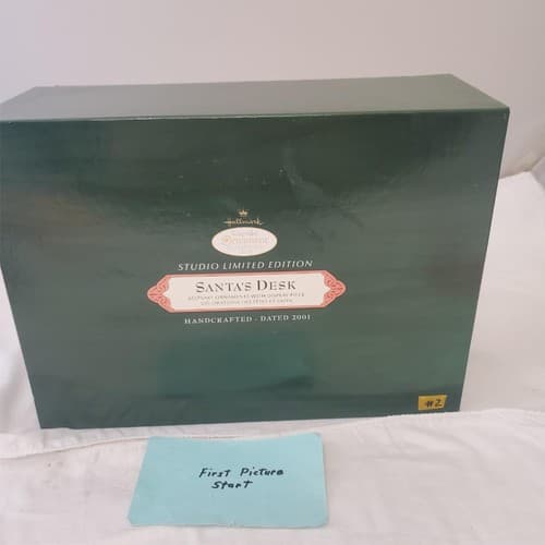 Hallmark Keepsake Ornaments Santa's Desk 2001 Studio Edition #2 - Image 1