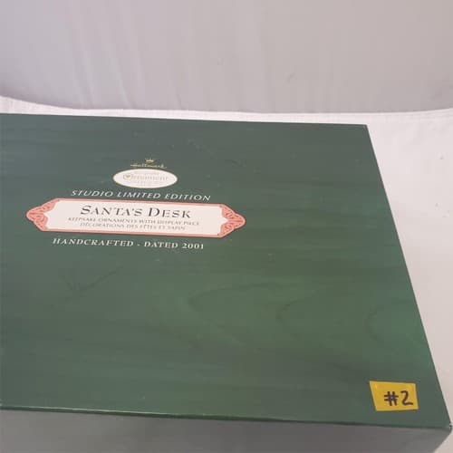 Hallmark Keepsake Ornaments Santa's Desk 2001 Studio Edition #2 - Thumbnail 2