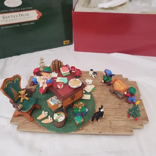 Hallmark Keepsake Ornaments Santa's Desk 2001 Studio Edition #2 - Thumbnail 3