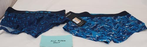 Pack of 2 Papi Men's Brazilian Blue Camouflage Trunks Size S 28-30 - Image 1