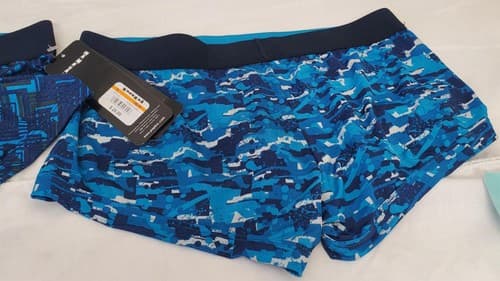 Pack of 2 Papi Men's Brazilian Blue Camouflage Trunks Size S 28-30 - Thumbnail 3