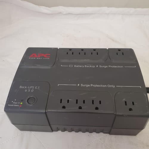 APC Back Up UPS ES 650 120V BE650R Surge Protected #13 (NO BATTERY INCLUDED) - Thumbnail 3