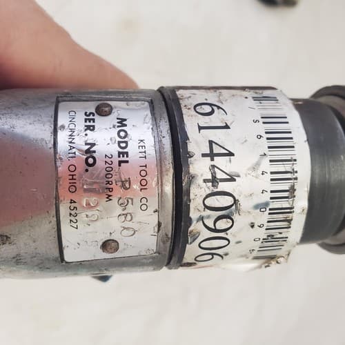 Kett P580 Pistol Grip Pneumatic Air Drill Air Tool SS-2 - Thumbnail 4