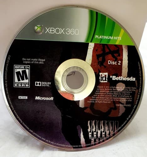 Rage Platinum Hits Microsoft Xbox 360 Replacement Disc 2 Only - Image 1