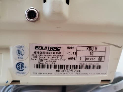 Vintage EQUITRAC DCT IV Keyboard Display Unit Data Processing Equipment - Thumbnail 5