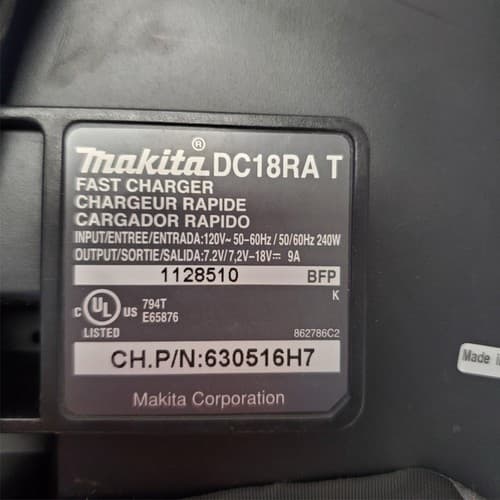 Makita DC18RA T Lithium Ion Rapid Fast Charger 240W 50-60Hz #10 - Thumbnail 4