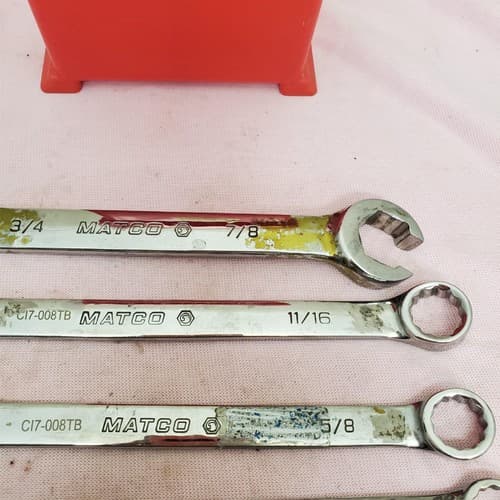 Lot of 6 Assorted Armstrong & Matco Combination Wrench Set LOT-531 - Thumbnail 5