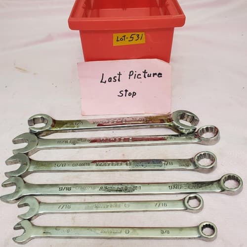 Lot of 6 Assorted Armstrong & Matco Combination Wrench Set LOT-531 - Thumbnail 9