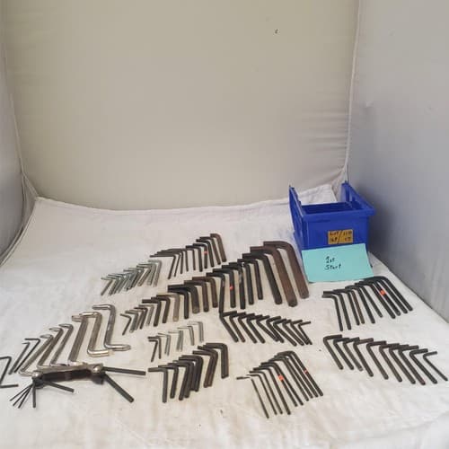 Lot of 110 Pieces Allen/Hex Wrenches All Purpose Mixed Sizes LOT169 - Image 1