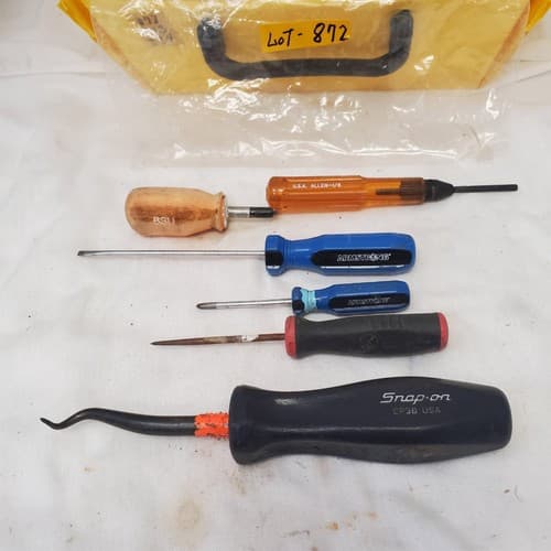 Lot of 6 Assorted Cotter Pin Puller Phillips Flat Tip Screwdriver Set LOT-872 - Image 1