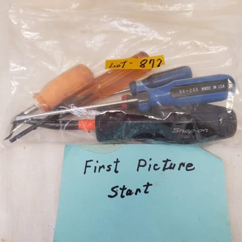 Lot of 6 Assorted Cotter Pin Puller Phillips Flat Tip Screwdriver Set LOT-872 - Thumbnail 2