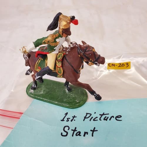 St. Petersburg Hand Painted Metal Toy Soldier Calvery General Niena CM-203 - Image 1