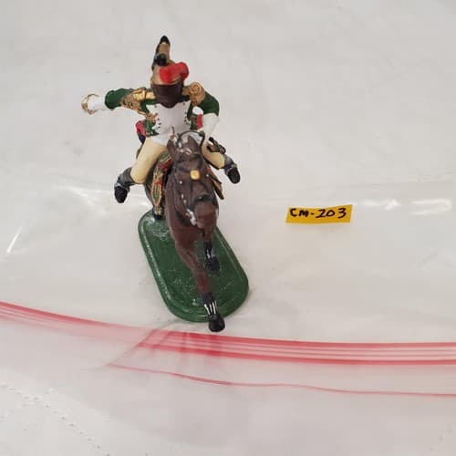 St. Petersburg Hand Painted Metal Toy Soldier Calvery General Niena CM-203 - Thumbnail 2