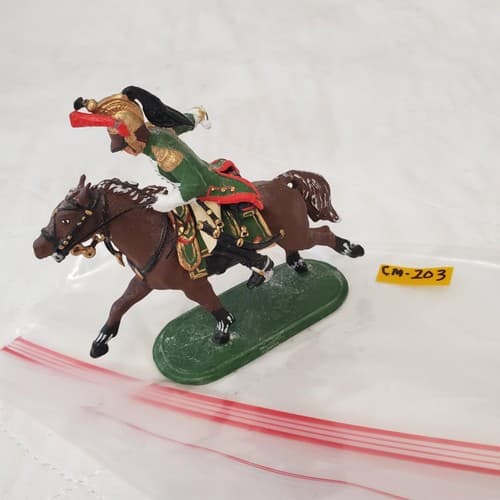 St. Petersburg Hand Painted Metal Toy Soldier Calvery General Niena CM-203 - Thumbnail 3