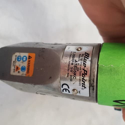 Blue Point Pistol Grip Pneumatic Air Drill Air Tool VV-49 - Thumbnail 3