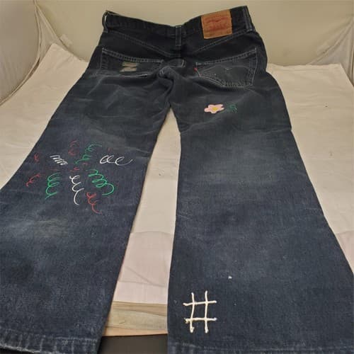 Levi Strauss Original Riveted Quality Clothing Women Blue Jeans - Thumbnail 5
