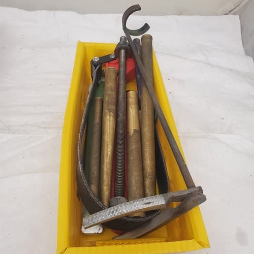 Lot of 13 Assorted Vintage Tapered Steel Legs Long, Strap Wrench & More LOT-180 - Thumbnail 3