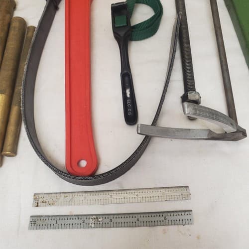 Lot of 13 Assorted Vintage Tapered Steel Legs Long, Strap Wrench & More LOT-180 - Thumbnail 7