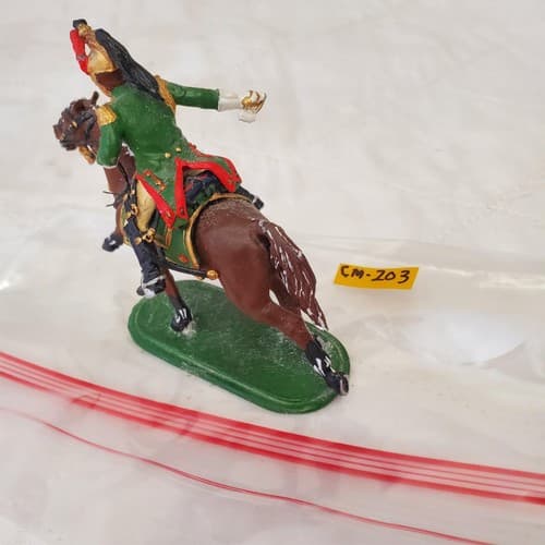 St. Petersburg Hand Painted Metal Toy Soldier Calvery General Niena CM-203 - Thumbnail 4