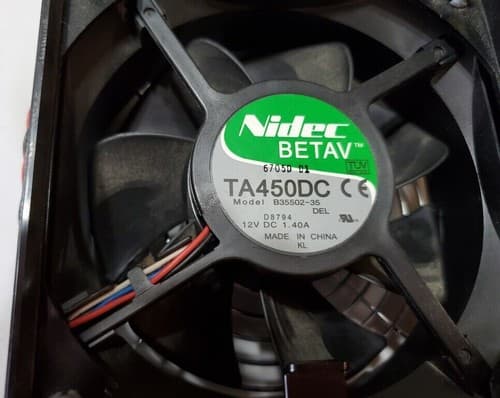 Nidec Beta V: TA450DC Fan, Model: B35502-35. 12V DC, 1.40A Tested - Thumbnail 2