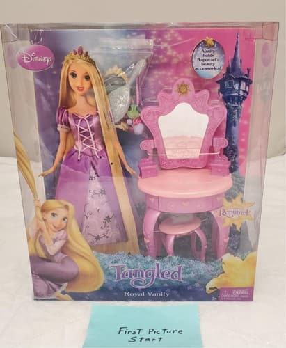 2010 Mattel Disney Princess Rapunzel Tangled Royal Vanity Playset - Image 1