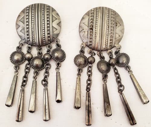 Lot of 7 Vintage Retro Dangle Stud Earrings - Thumbnail 7