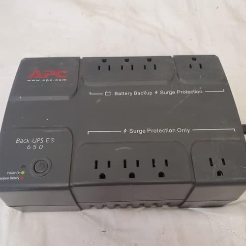 APC Back Up UPS ES 650 120V BE650R Surge Protected #10 (NO BATTERY INCLUDED) - Thumbnail 3