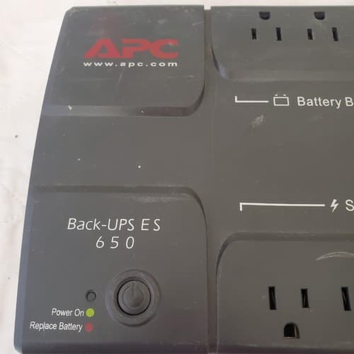 APC Back Up UPS ES 650 120V BE650R Surge Protected #10 (NO BATTERY INCLUDED) - Thumbnail 4