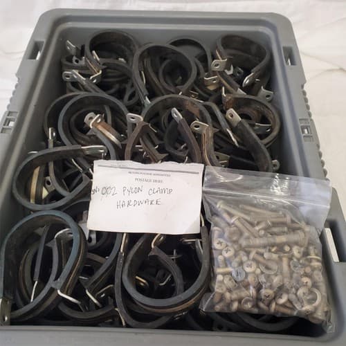 Lot of Assorted Cushion Clamps Black Galvanized Steel LOT 639 - Thumbnail 6