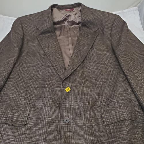 Hart Schaffner Marx Men's textured Blazer Suit Jacket Sport Coat 46L - Thumbnail 2