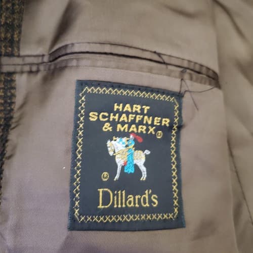 Hart Schaffner Marx Men's textured Blazer Suit Jacket Sport Coat 46L - Thumbnail 4