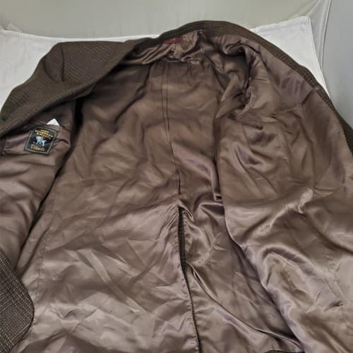 Hart Schaffner Marx Men's textured Blazer Suit Jacket Sport Coat 46L - Thumbnail 6