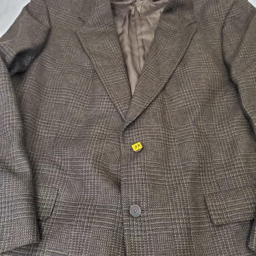 Hart Schaffner Marx Men's textured Blazer Suit Jacket Sport Coat 46L - Thumbnail 5