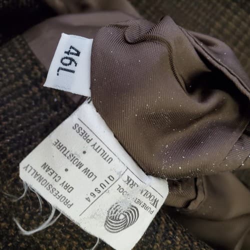 Hart Schaffner Marx Men's textured Blazer Suit Jacket Sport Coat 46L - Thumbnail 8