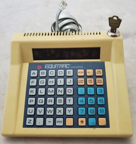 Equitrac DCT IV Keyboard Display Unit Data Processing Equipment - Image 1