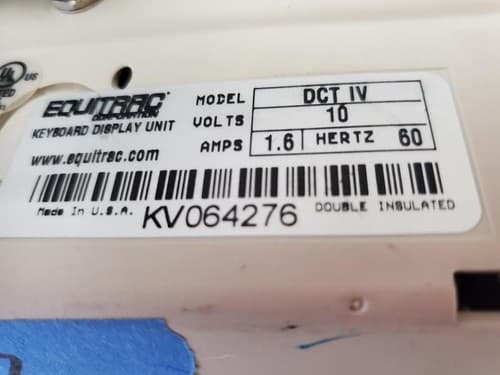 Equitrac DCT IV Keyboard Display Unit Data Processing Equipment - Thumbnail 6