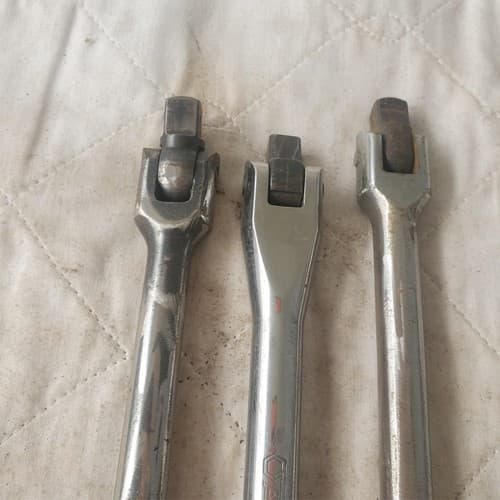 Lot of 3 Drive Flex Head Breaker Bar Extension LOT323 - Thumbnail 3